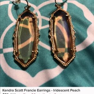 NFS!!! ISO! Iridescent Peach earrings and necklace